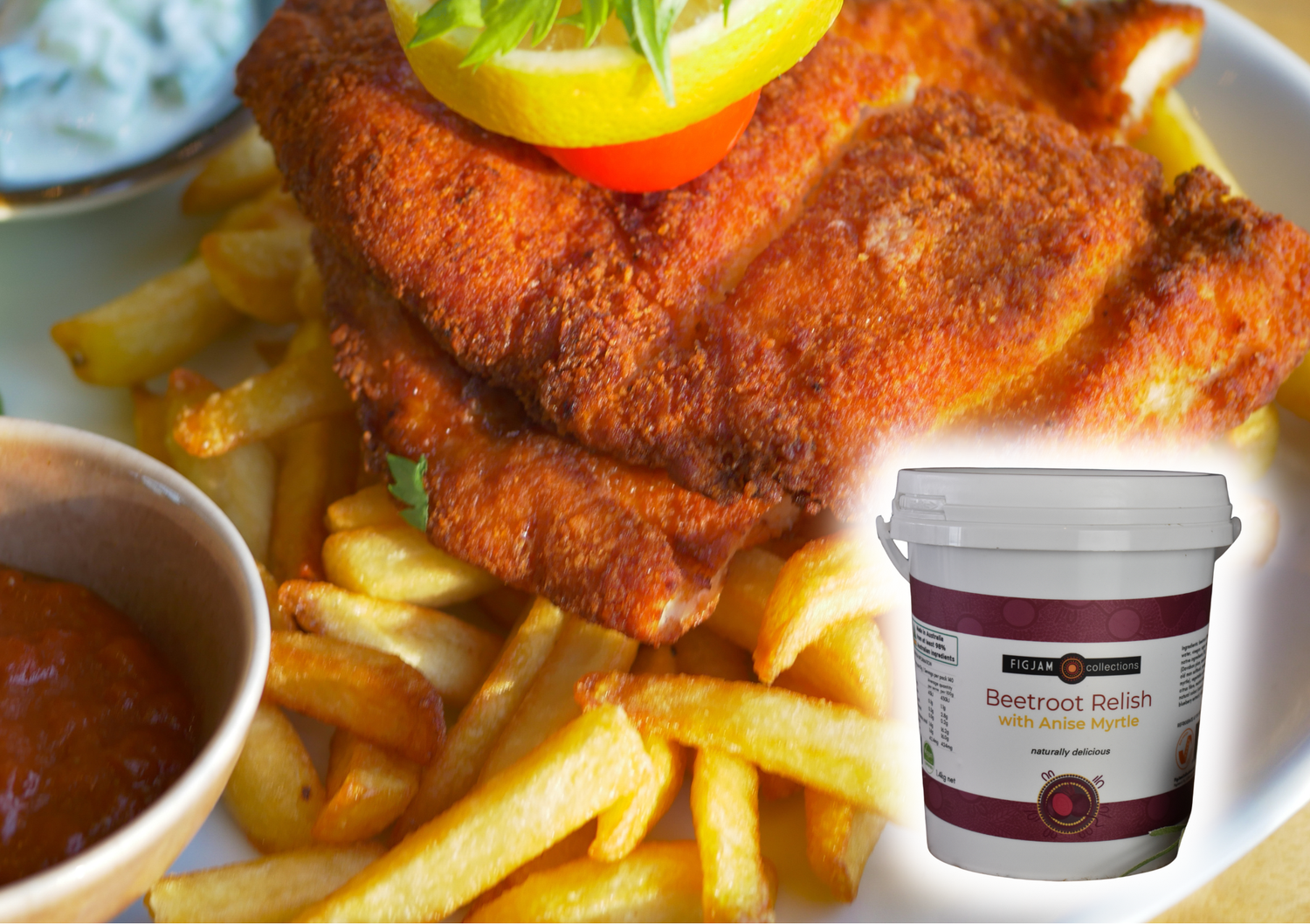Schnitzel and FigJam Collections Beetroot Relish with Anise Myrtle