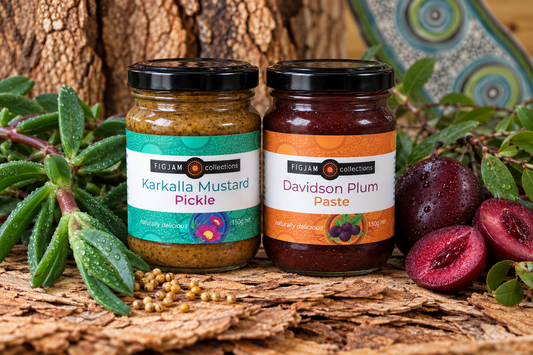 Native Condiment Duo – Davidson Plum Paste + Karkalla Mustard Pickle